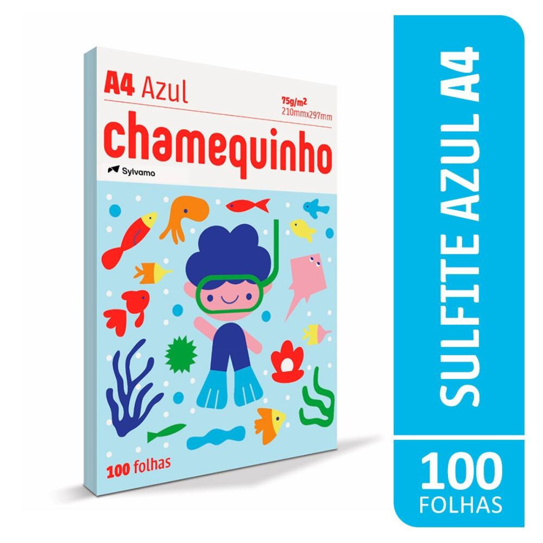 Papel Chamequinho A4 210X297 Az Chamex