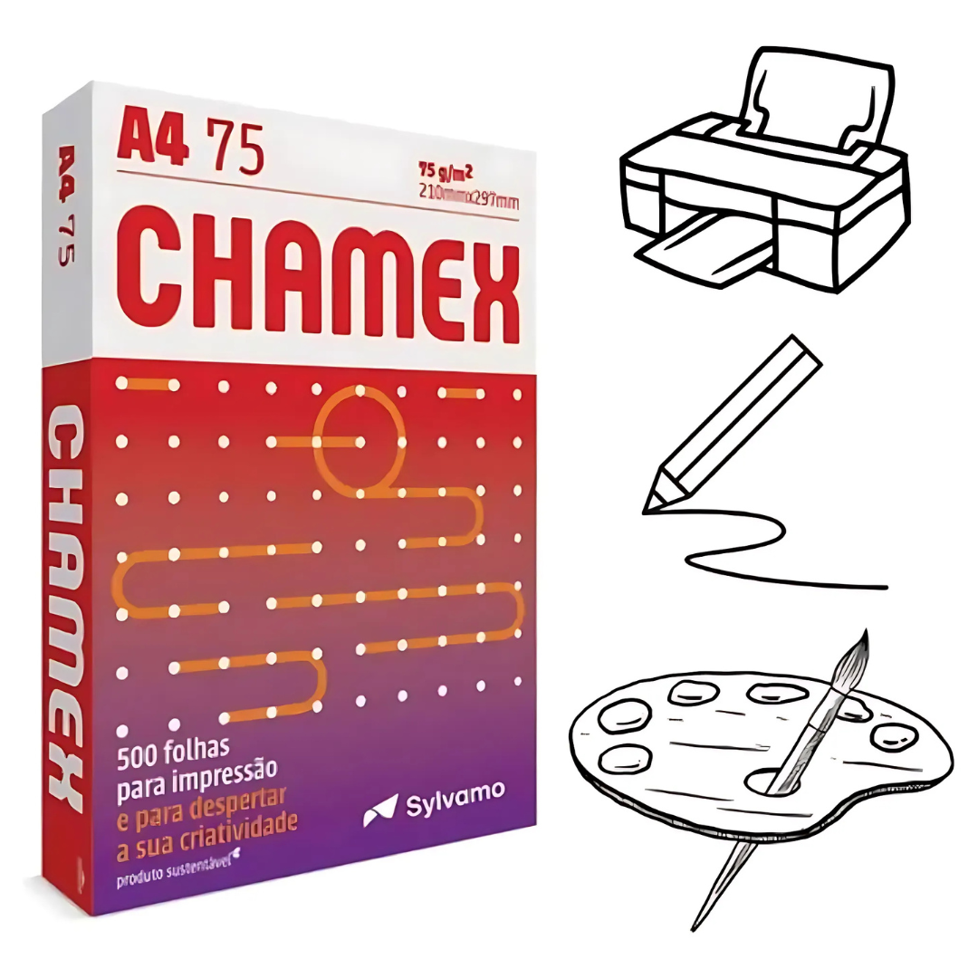 Papel Chamex Office A4 500Fls