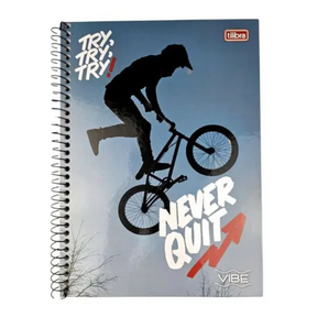 Caderno Vibe Masc 80 Folhas Tilibra