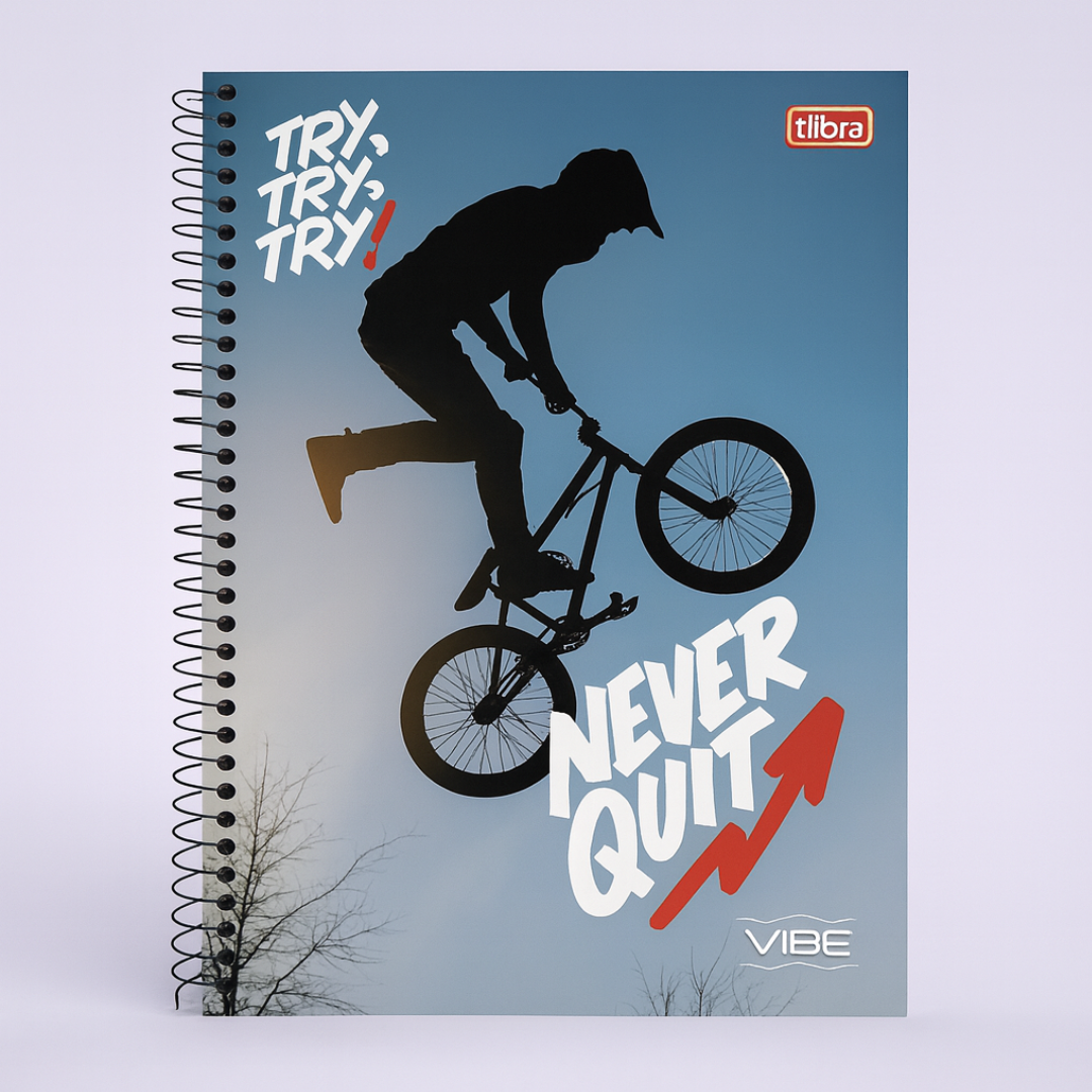Caderno Vibe Masc 160Fls Tilibra