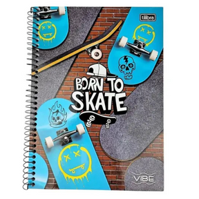 Caderno Vibe Masc 256 Folhas Tilibra