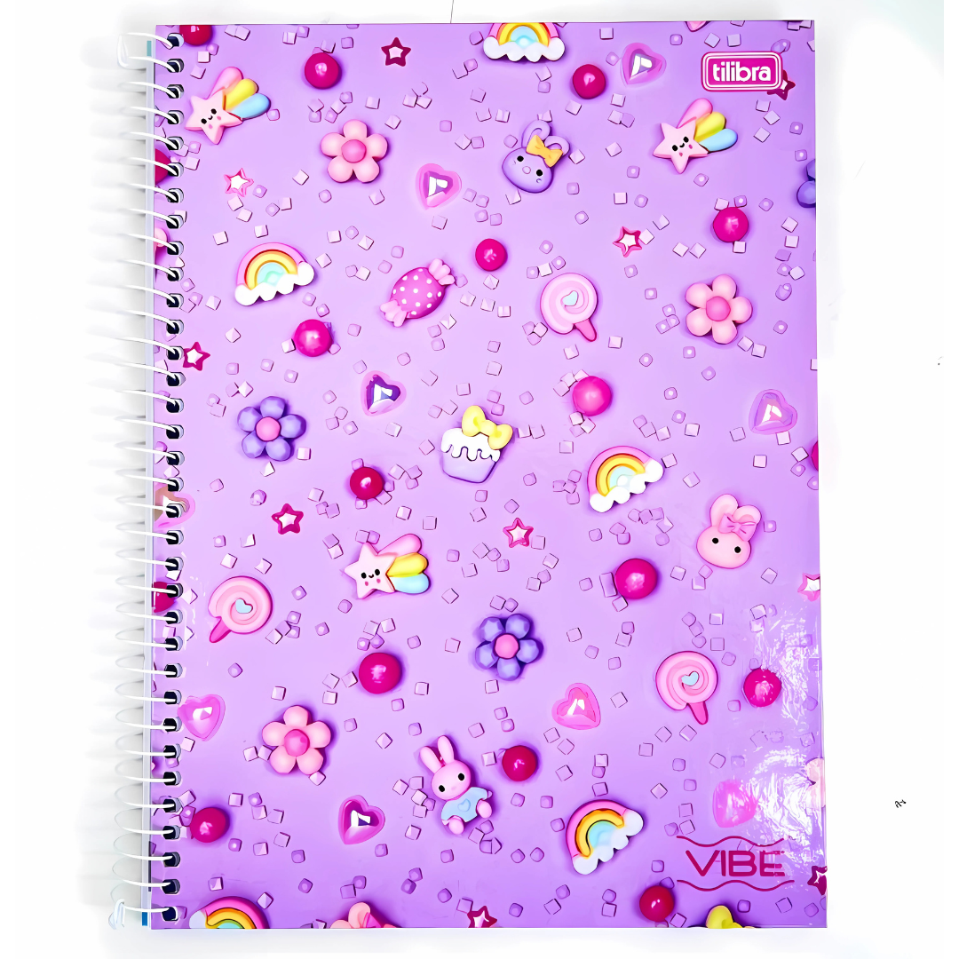 Caderno Vibe Feminino 320 Folhas – Tilibra