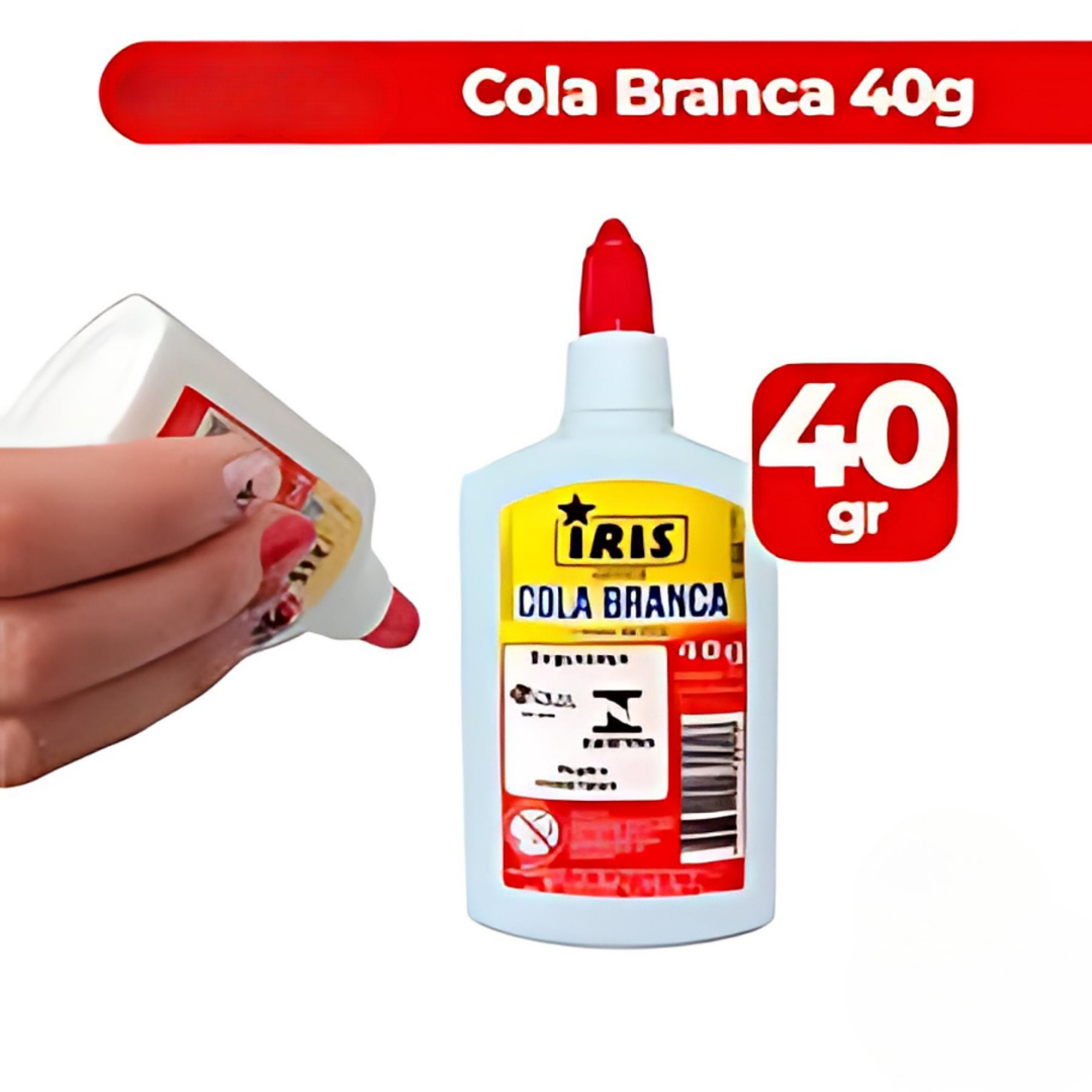 Cola Branca 40G Office Iris - Cx 12 Unidades