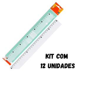 Régua Plástica 30Cm Leo E Leo 4327 - Cx 12 Unidades
