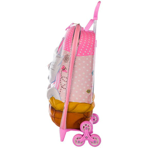 Mala Infantil com Rodinhas Tripla 3D Marie Diplomata