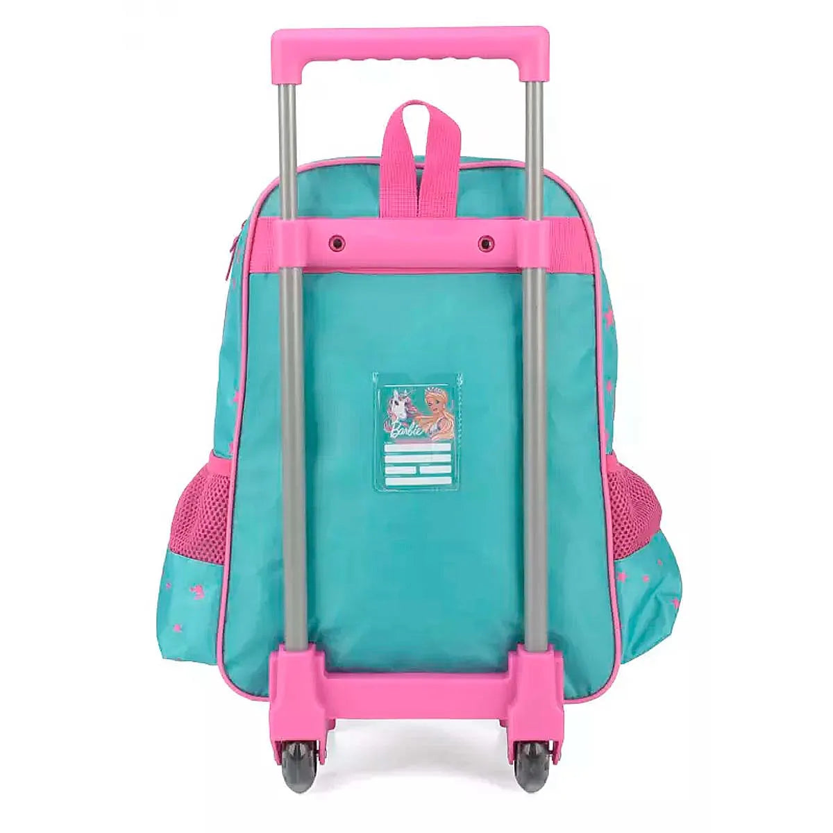 Mochila com Rodinhas Barbie Rosa e Verde Luxcel