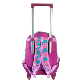 Mochila com Rodinhas e Costas Sereia Girl Yepp – Roxo/Azul
