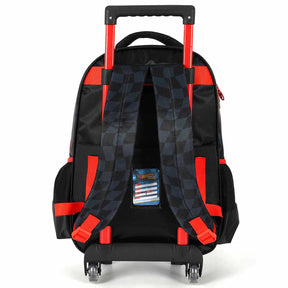 Mochila Escolar Infantil com Rodinhas e Costas Hot Wheels – Luxcel