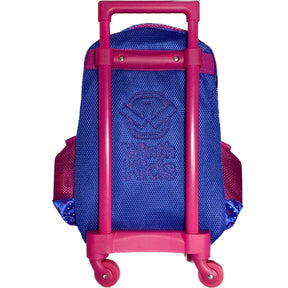 Mochila Escolar Infantil com Rodinhas 360° Gatinhos Azul – Winth