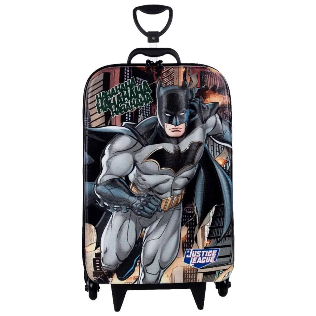 Mochila Escolar de Carrinho Tripla 3D Batman – Diplomata