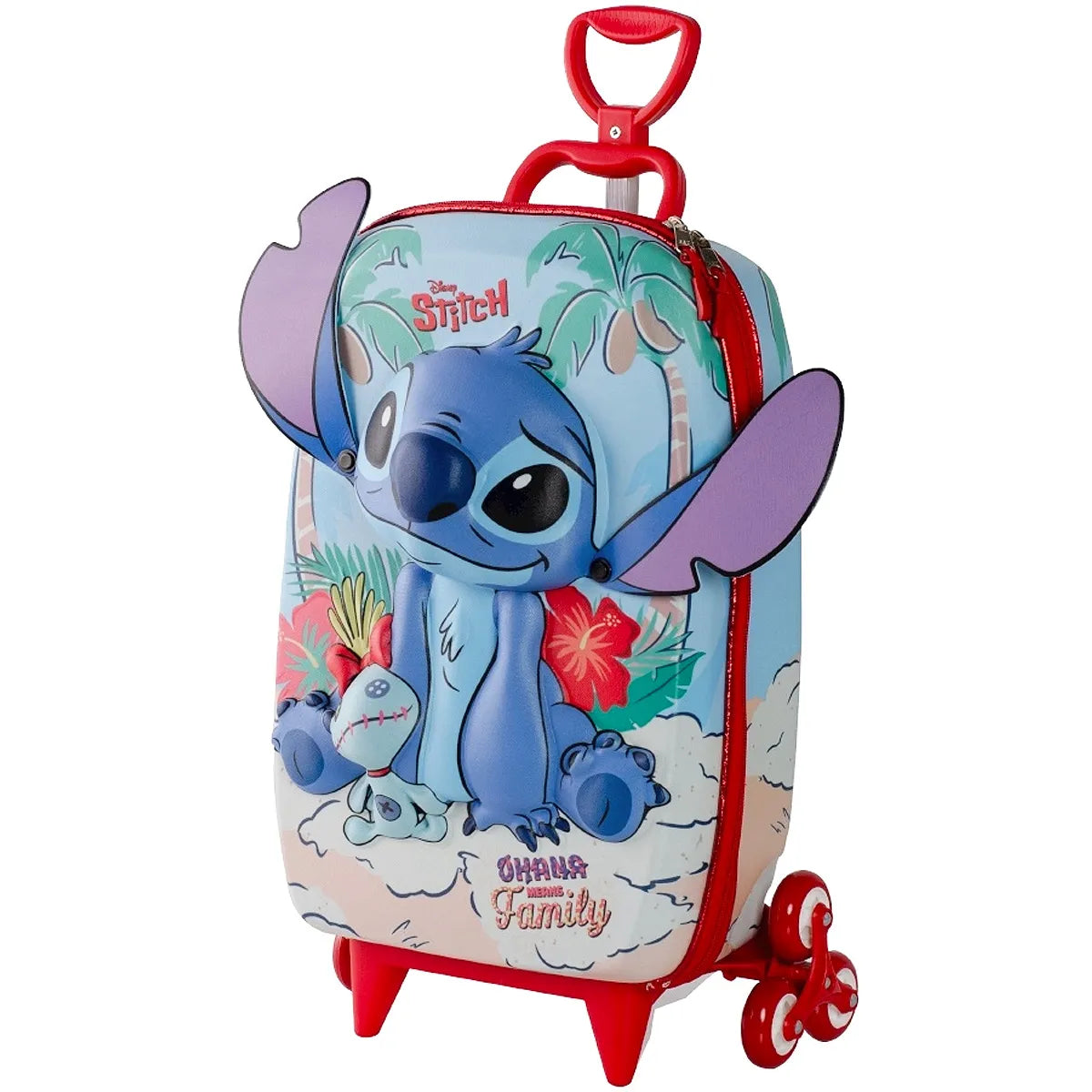 Mochila Infantil com Rodinhas Triplas 3D Diplomata